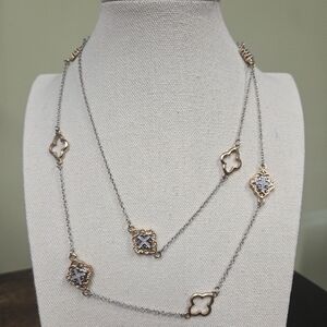 Clover and Maltese Cross necklace